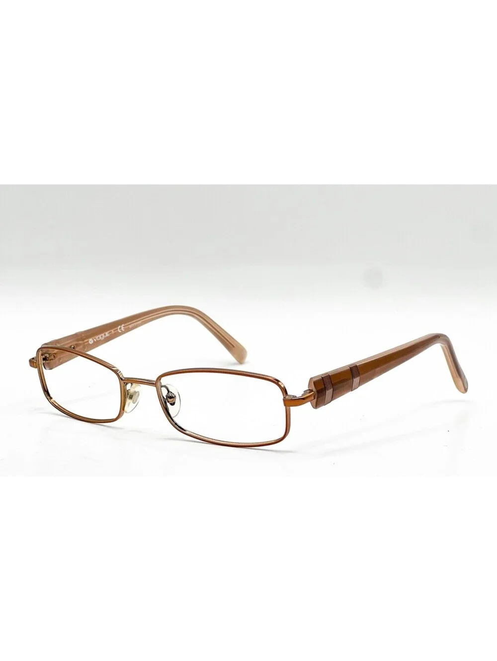 Vogue VO 3713 813 Gold Rectangle Authentic Eyeglass Frames 51-17
